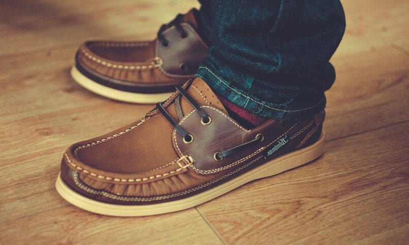 Boat Shoes and Jeans.