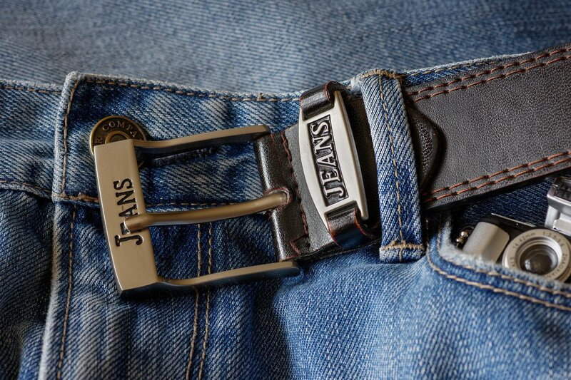 Wear a belt with jeans
